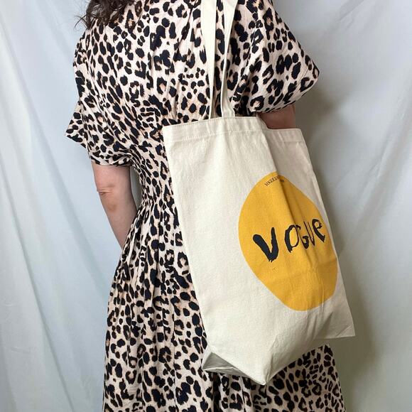 Vogue Magazine Salvador Dali limited edition art reusable canvas cotton tote bag - Picture 13 of 15